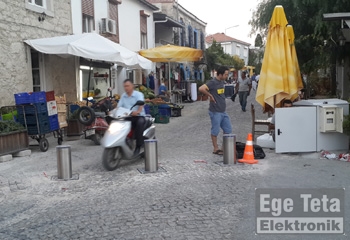 06 Hidrolik Mantar Bariyer  - Çeşme Alaçatı