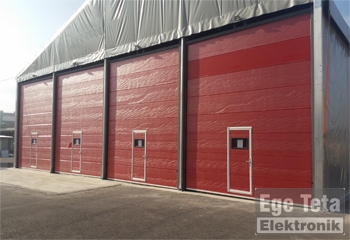 15 Endüstriyel Seksiyonel Kapı  