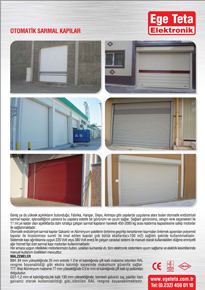 Otomatik Sarmal Kapılar