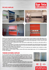 Otomatik PVC Hızlı Kapılar