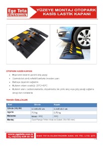 Yüzeye Montaj Otopark Kasis Lastik Kapanı